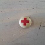 Vintage Red Cross Pin